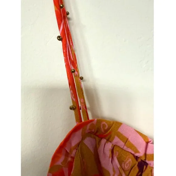 NWT Farm Rio Beige Jungle Panther Lenzing™ Ecovero™ Viscose Maxi Dress, Size XL - Picture 8 of 12